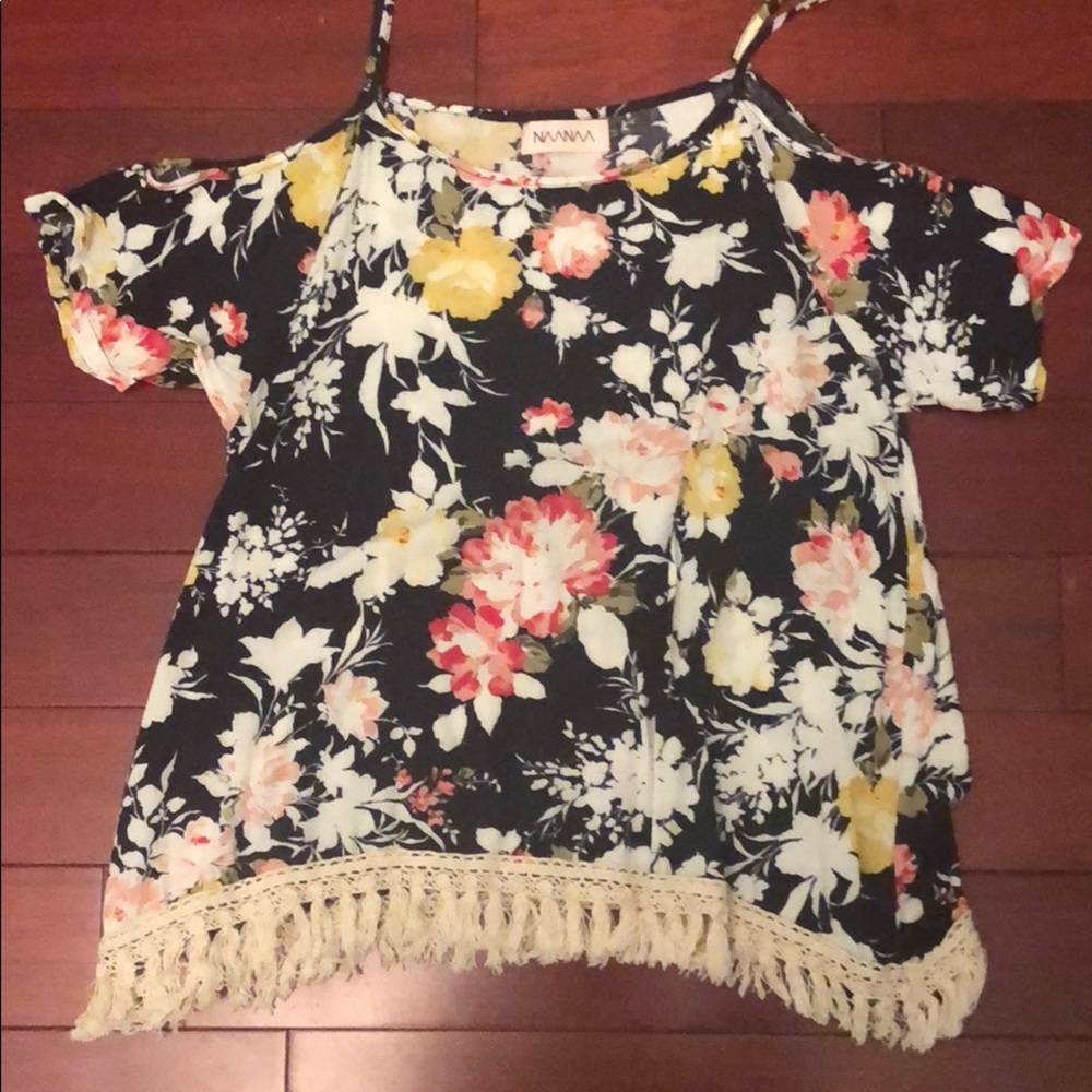 LF Stores off the shoulder top size medium